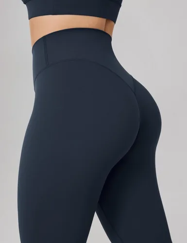 Vista 2 de UNISSU Leggings de entrenamiento de cintura alta sin costura frontal para mujer, pantalones de yoga suaves para gimnasio, mallas atléticas - 25
