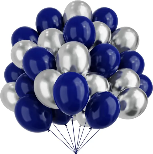 Vista 8 de YMSZ Globos negros y dorados, 67 globos metálicos dorados y negros de 12 pulgadas para cumpleaños, jubilación, graduación, decoración de fiesta