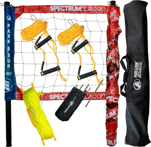 Vista 12 de Park & Sun Sports Spectrum Classic: Sistema de red de voleibol profesional ajustable para exteriores