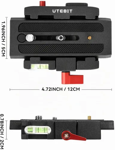 Vista 3 de UTEBIT P200 Placa de liberación rápida, compatible solo con Sony A6400 Manfrotto