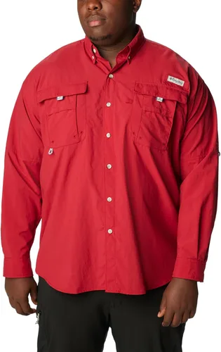 Vista 6 de Columbia Discontinued PFG Bahama II Camisa de manga larga para hombre Remolacha