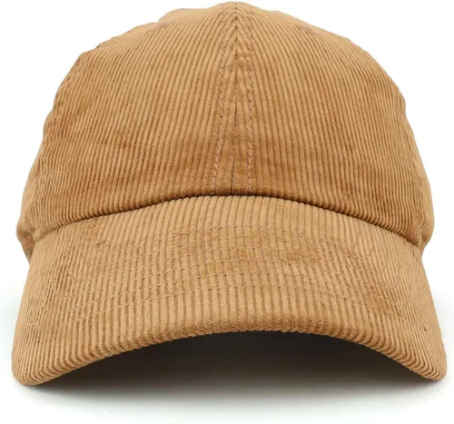 Vista 2 de Trendy Apparel Shop Gorra de béisbol de pana de algodón sin estructurar