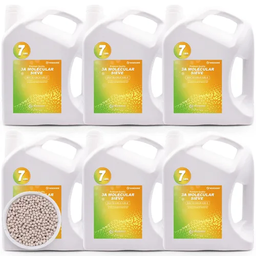 Vista 14 de Wisesorb Perlas desecantes del tamiz molecular de 2 LBS 3A, amortiguadores de humedad del deshumidificador