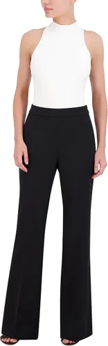Vista 4 de BCBGMAXAZRIA Pantalón acampanado con cremallera para mujer