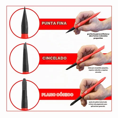 Vista 2 de Sili Kit de cepillo de pegamento con micro cepillos aplicadores de pegamento de madera para carpintería