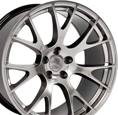 Vista 10 de OE Wheels DG15 20x9 Juego (4) neumáticos negros 5x115 y Ironman y TPMS