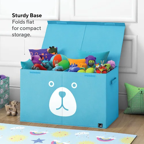 Vista 6 de Mindspace Caja de juguetes para niños, niñas, contenedores de almacenamiento de juguetes, caja de almacenamiento para niños, bonita caja