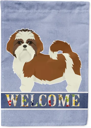 Vista 11 de Caroline's Treasures CK3704GF Bandera de jardín de bienvenida de Akita Shepherd Black and Tan - Bandera decorativa para patio exterior, patio