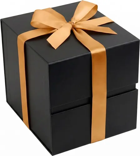 Vista 68 de LIFELUM Square Gift Box with Magnetic Lid, Card, Sticker, Ribbon, Shredded Paper Filler for Business, Wedding, Birthdays