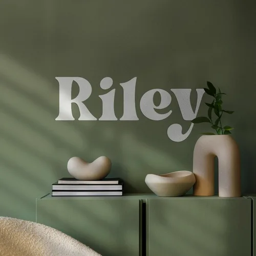 Vista 11 de EGD Calcomanía de pared personalizada con múltiples fuentes, nombre personalizado con múltiples fuentes, decoración para dormitorio de bebé, niña