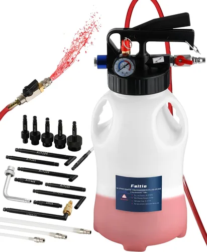 Vista 8 de Bomba de transferencia de fluidos de transmisión de 3L con 12 adaptadores ATF, bomba de presión de fluido automotriz para rellenar transmisión