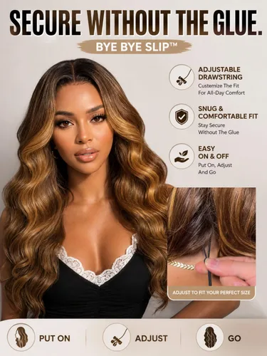 Vista 120 de Beauty Forever Bye Bye Knots - Peluca de cabello humano ondulado sin pegamento, predepilada, 7x5, encaje frontal, cabello humano suelto Peluca