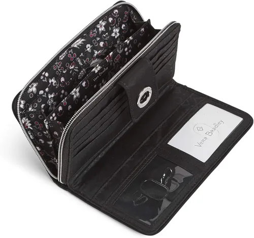 Vista 3 de Vera Bradley Cartera de sarga RFID Turnlock para mujer