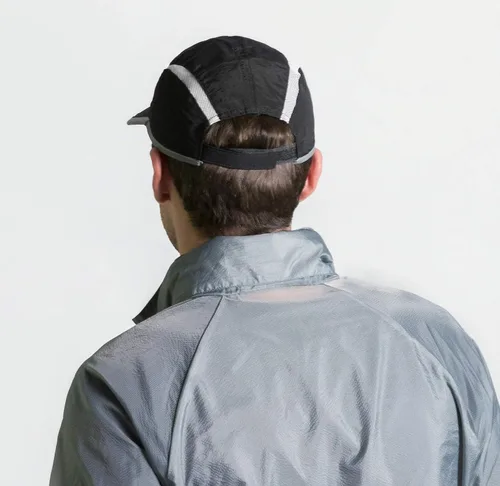 Vista 36 de connectyle plegable malla deportes cap con transpirable con rayas reflectantes Sun Runner Cap