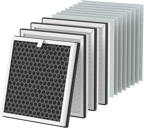 Vista 7 de Filtros de repuesto 3 en 1 H13 True HEPA para purificador de aire Pure Enrichment PureZone (PEAIRPLG) - 3 HEPA + 6 prefiltros