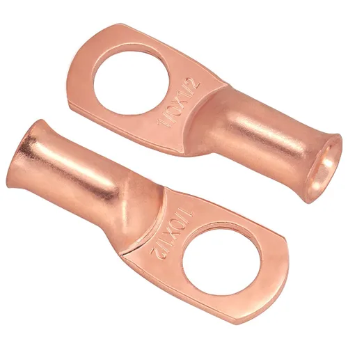 Vista 5 de 6 piezas 1/0 AWG - 1/2" (M12) Sanuke Terminales de anillo para cable de alambre con conectores de extremos resistentes para cable de batería, ojales