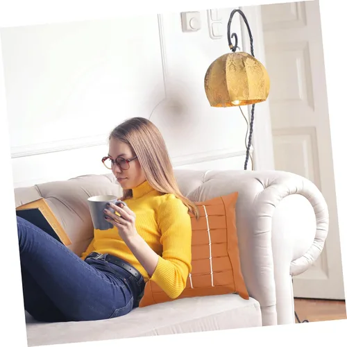 Vista 7 de Funda de almohada de cuerda de cuero, funda de almohada de piel sintética, almohadas decorativas para coche, fundas de almohada de granja, cojines