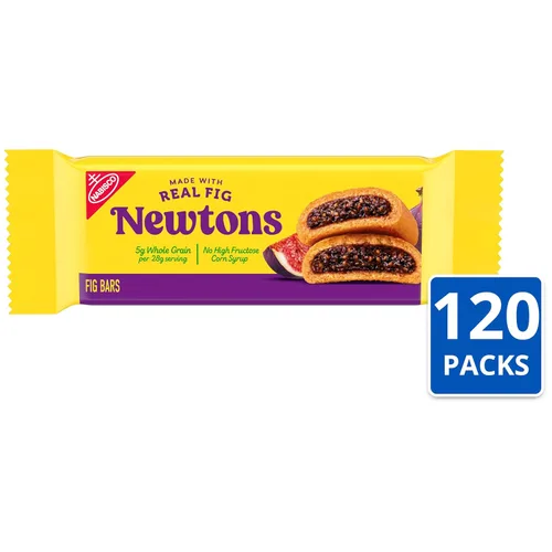 Vista 4 de Newtons Soft & Fruit - Galletas masticables de higo, (barras de higo), 120 paquetes de bocadillos (1 galleta por paquete)