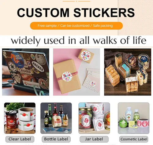 Vista 6 de Etiquetas personalizables para negocios, 100 calcomanías personalizables de animales de safari, It' a Girl, calcomanías para negocios, 100