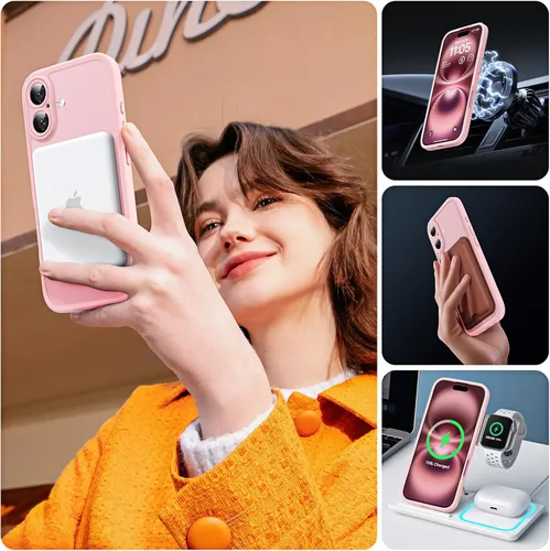Vista 841 de TOCOL Funda para iPhone 11, compatible con Magsafe, protección completa de cámara, imanes integrados, protección contra caídas, funda translúcida