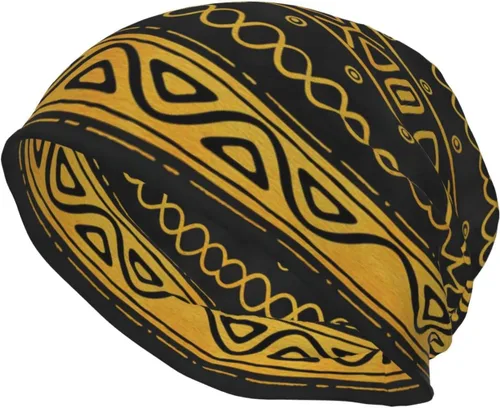 Vista 43 de Gorro africano holgado de invierno, gorro de punto casual para hombres y mujeres