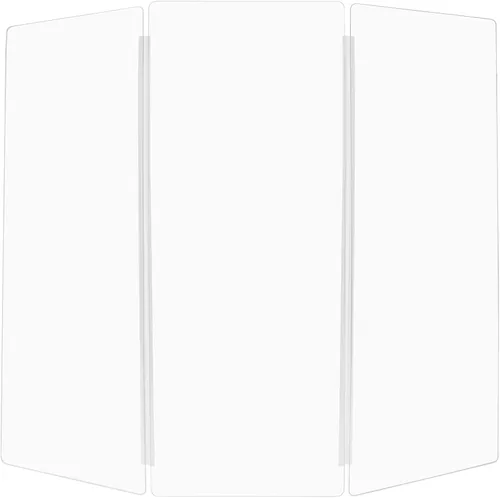 Vista 9 de PENNZONI Drum Shield de 5 pies con bisagras de plástico, viene con 3 paneles para tambor y bisagras de plástico, paneles de acrílico transparente