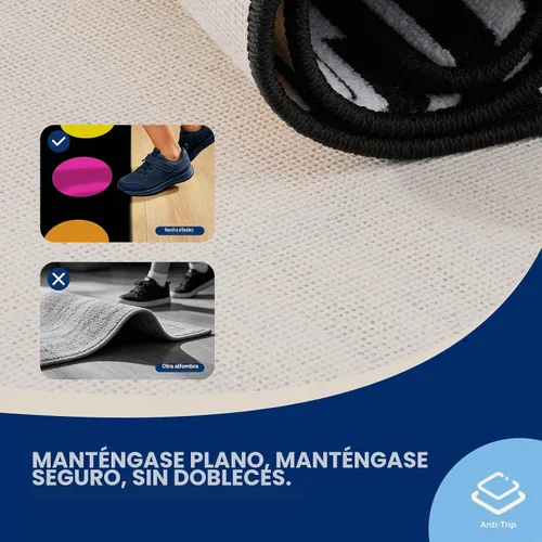 Vista 6 de Booooom Jackson Alfombra para aula, alfombra cuadrada de espectro arcoíris de 7 pies 6 x 13 pies, antideslizante y resistente a las manchas, 20
