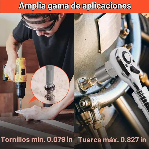 Vista 3 de THINKWORK Juego de extractor de tornillos dañados, 0.079 a 0.832 pulgadas, kit de extractor de pernos rotos de 39 piezas, herramienta de extracción