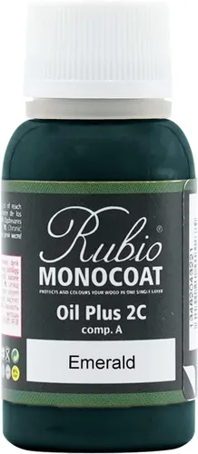 Vista 95 de Rubio Monocoat Muestra de Tinte y Acabado para Madera - Niebla 5% Aceite Plus Parte A Aceite de linaza para madera de secado rápido y ecológico