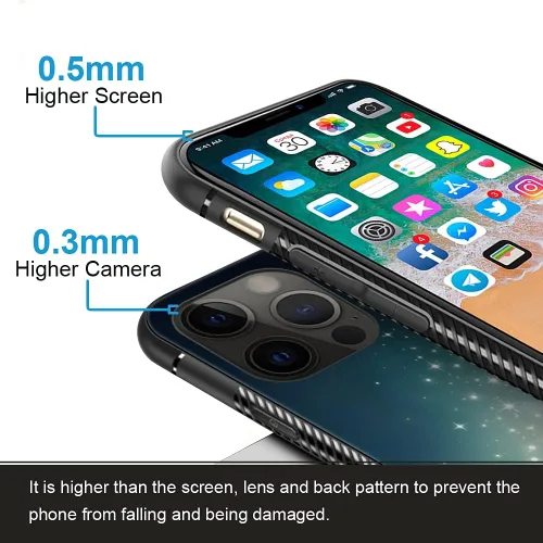 Vista 3 de ZHEGAILIAN Funda compatible con iPhone 11, diseño de patrón de policarbonato duro, funda protectora de TPU suave antideslizante para iPhone 11