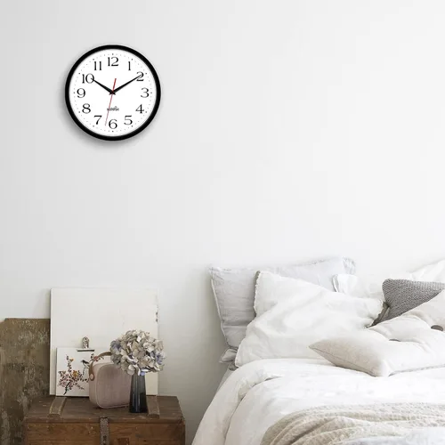 Vista 4 de HIPPIH Pack de 2 Relojes de Pared Silenciosos, de 12 Pulgadas, Sin Tictac, Digitales, de Barrido Silencioso, Decorativos, Funcionan