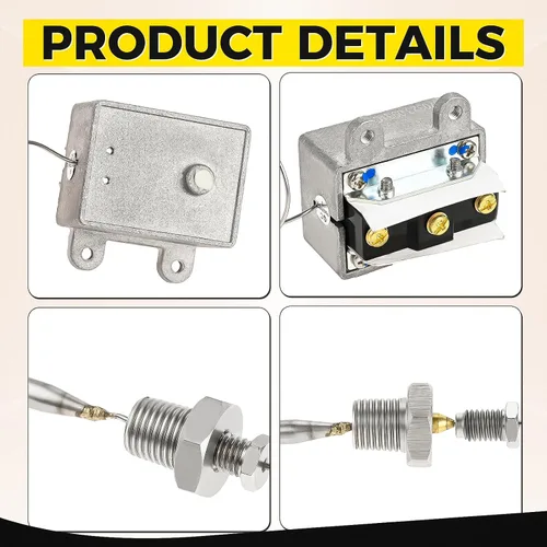 Vista 7 de 1177 Interruptor de freidora de termostato de límite alto, caja de cosas NPT macho de 1/4 pulgadas compatible con LCCM080360000 Termostato