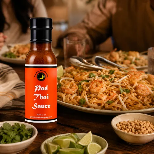 Vista 5 de Premium Salsa PAD THAI Elaborada en pequeños lotes con hierbas frescas de granja para un sabor y ralladura premium Salsa Bold Pad Thai