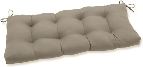 Vista 10 de Pillow Perfect Monti Chino - Cojín de mimbre sólido para interiores y exteriores, resistente a la intemperie y a la decoloración, 19 x 44 pulgadas