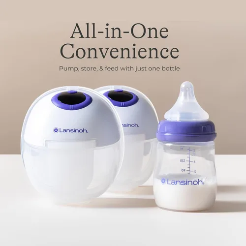 Vista 8 de Lansinoh Biberones de Almacenamiento de Leche Materna Paquete de 4 de 5oz Sin BPA y BPS Biberones de Alimentación de Bomba a Almacenamiento