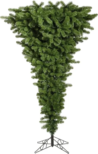 Vista 3 de Vickerman Árbol de Navidad artificial verde de 55 pies con 250 luces LED multicolor, A107457LED