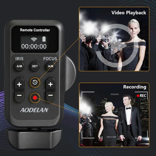 Vista 6 de Videocámara inalámbrica Lanc Control remoto con cable Jack de 0.098 in, IRIS, enfoque, grabación de video y Zoom Commander con Lanc o terminal