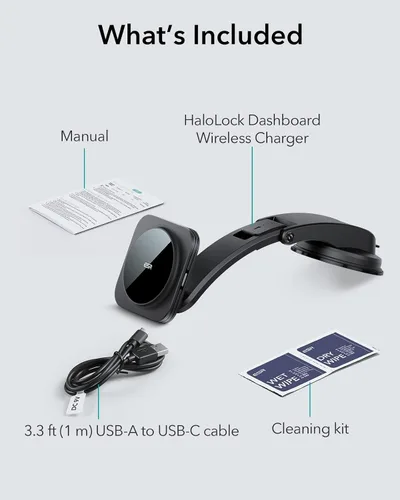 Vista 9 de ESR para Montura de Cargador MagSafe de Coche, Montura de Cargador de Coche Magnética Inalámbrica para Tablero, Compatible con Cargador de Coche