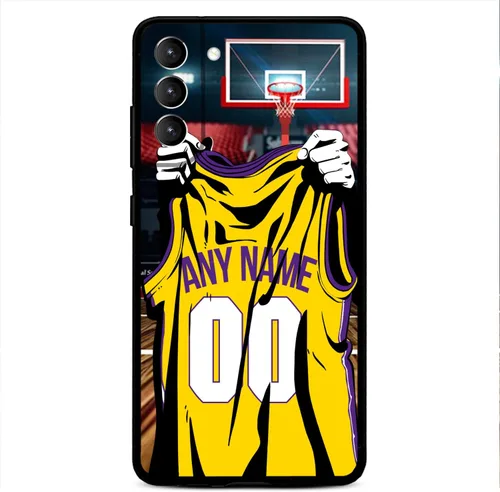 Vista 16 de Nombre y número personalizados – Atlanta Basketball Jersey – Funda de silicona líquida para Samsung Galaxy S26 S25 S24 S23 S22 S21 Plus S20 + Ultre