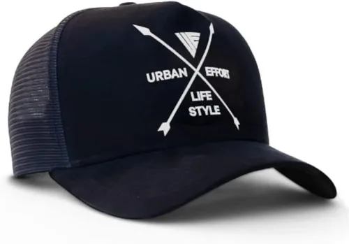 Vista 132 de Urban Effort Gorra trasera de malla, para hombres y mujeres, gorra de béisbol de 5 paneles, gran cierre a presión para caza y senderismo