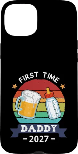 Vista 9 de First Time Daddy 2027 Funny Dad to Be Pregnancy Reveal Case for iPhone 17