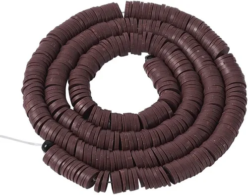 Vista 24 de Cheriswelry Kit de fabricación de pulseras de bricolaje con 7280 piezas de 30 colores de 0.236 in de disco plano redondo de arcilla polimérica