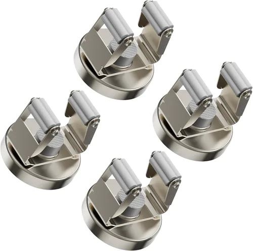 Vista 10 de ULIBERMAGNET Soporte Magnético para Trapeador y Escoba, Soporte Magnético de Servicio Pesado Móvil para Escobas, Colgador Antideslizante Montado