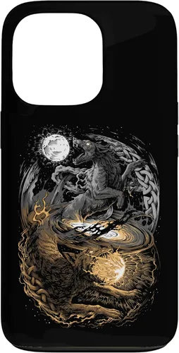Vista 10 de Funda para iPhone 16 Lobo Viking Wolf Norse Mythology Pagan Ragnarok Wolves