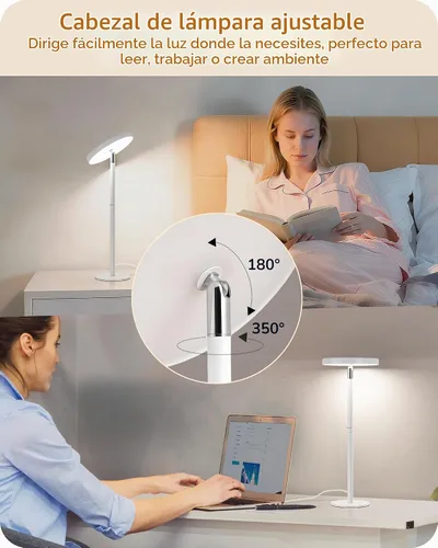 Vista 3 de EDISHINE Lámpara de escritorio LED, lámpara de mesa con alto CRI 90+, 2