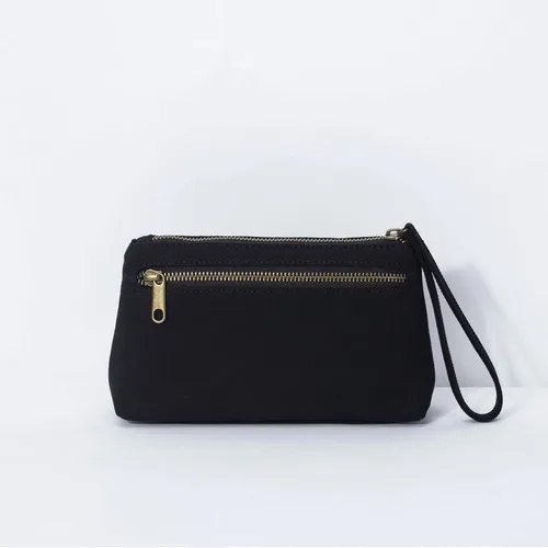 Vista 7 de Bolsa de nailon para pulseras de maquillaje, bolsa de pulseras impermeables con bolsillo con cremallera, bolsa para tarjetas de crédito