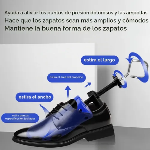 Vista 3 de LANNEY Shoe Stretcher for Women & Men Wide Feet - Premium Shoe Expander Widener Stretch Length Width Azul
