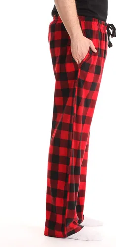 Vista 2 de #followme - Pantalones de pijama de microvellón a cuadros escoceses para hombre