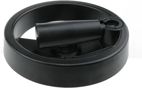 Vista 4 de Rueda de mano plegable de 4.92 pulgadas con agarre giratorio
