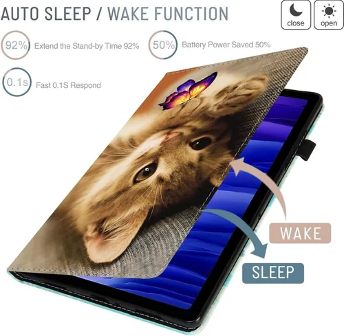 Vista 4 de Funda para tablet Amazon Fire Max 11 (solo compatible con 13ª versión 2023 de 11 pulgadas) con función de apagado y encendido automático con banda